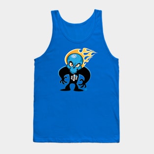 SkullyDawg Shadow Blue Skull Tank Top